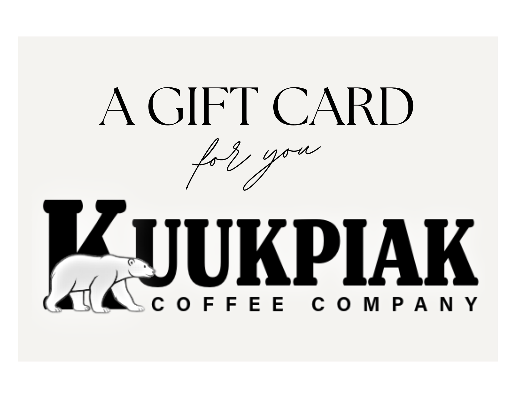 Coffee Gift Card