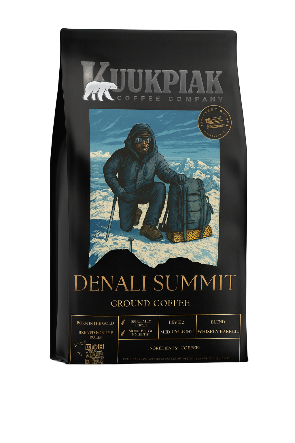 Denali Summit: Whiskey Barrel Aged (Single-Origin) Medium