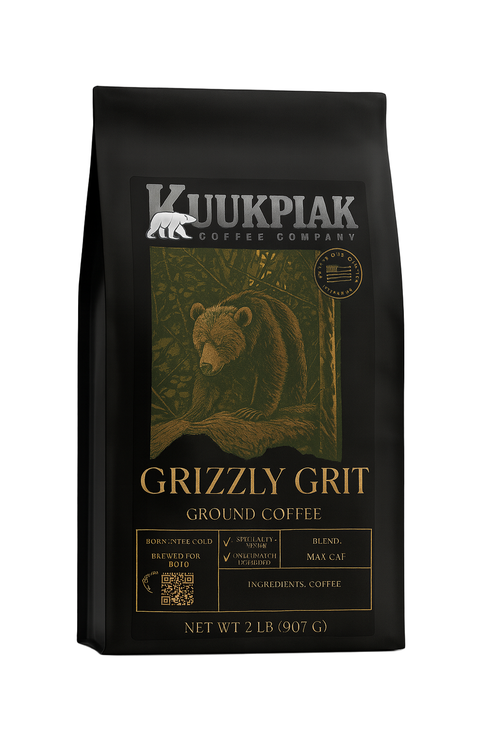 Grizzly Grit: Max Caf Blend Level: Medium + Light