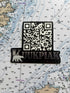 3-inch Kuukpiak Coffee Company QR code sticker with polar bear logo