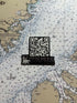 3 inch Kuukpiak Coffee Company QR code sticker with polar bear logo